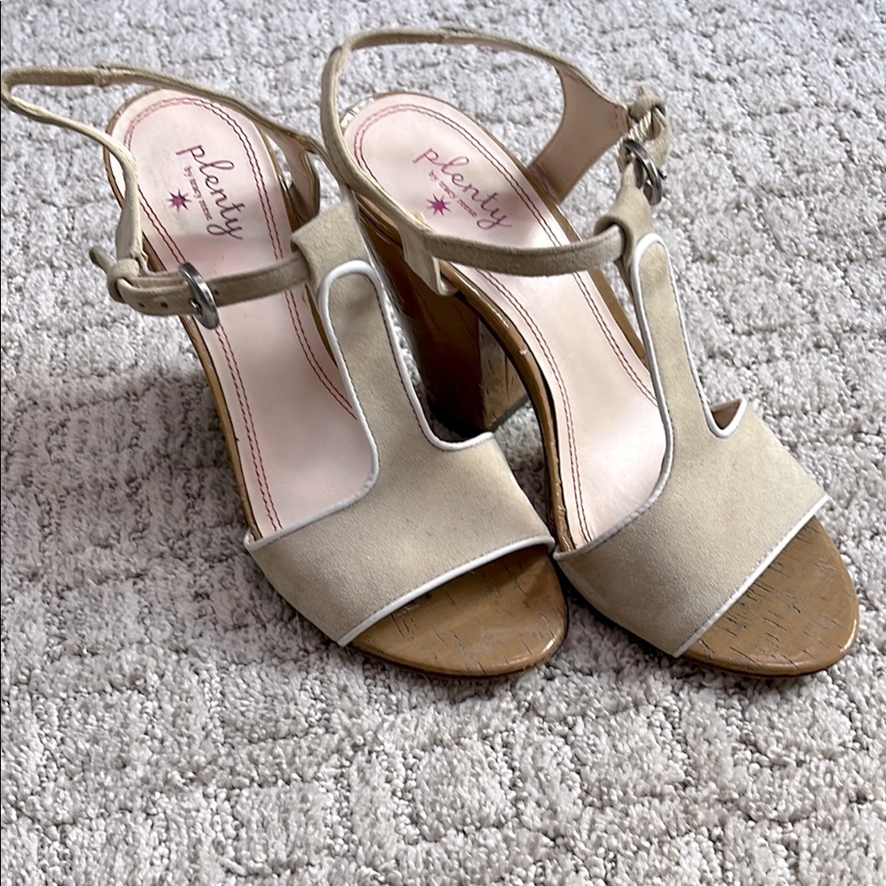 Plenty by Tracy Reese Tan Sandal Heels